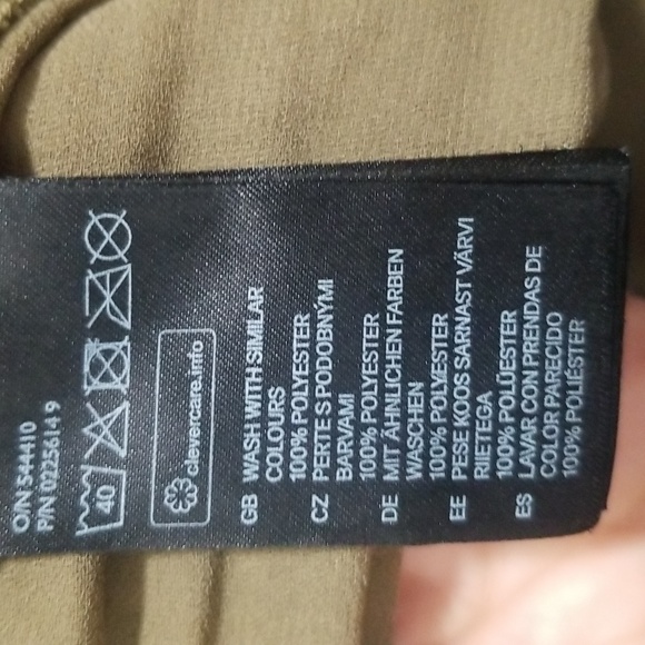 Olive green high-low dress - Picture 6 of 7